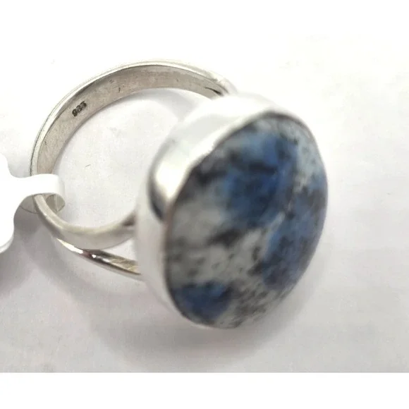 Genuine K2 Jasper Oval Ring Size 6.5 Sterling Silver 925 Handmade Southwest NWT - Picture 8 of 10